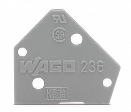 WAGO  236-400 концевая пластина